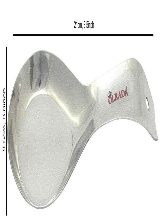 Olrada Stainless Steel Ladle Spoon/Rest Holder Holder Stand 2pc Set - Image 3